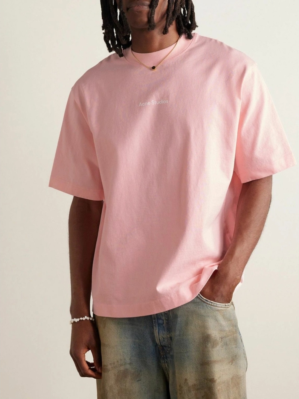 Brands  Acne Studios

Acne Studios - Extorr Logo-Flocked Garment-Dyed Cotton-Jer
